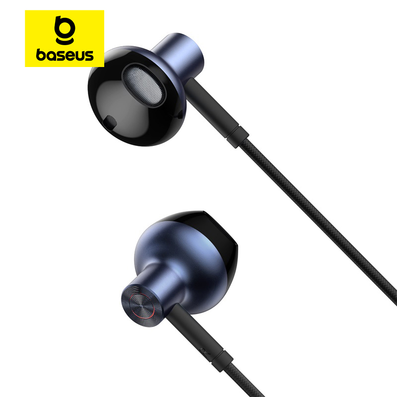 Наушники Baseus Bass Sound — проводные внутриканальные спортивные наушники