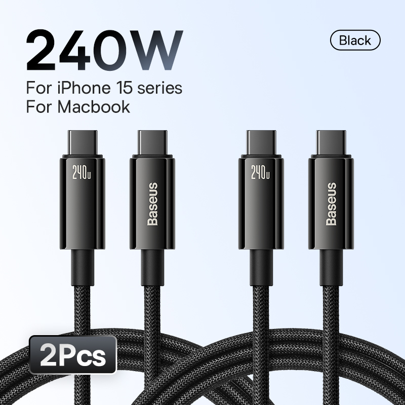 Кабель Baseus 240 Вт USB C - быстрая зарядка