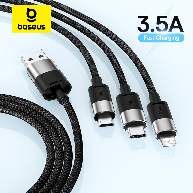 Кабель Baseus 3-в-1 USB C