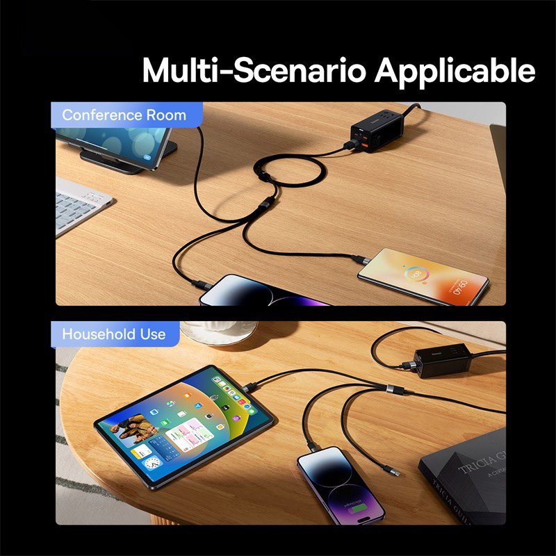 Кабель Baseus 3-в-1 USB C
