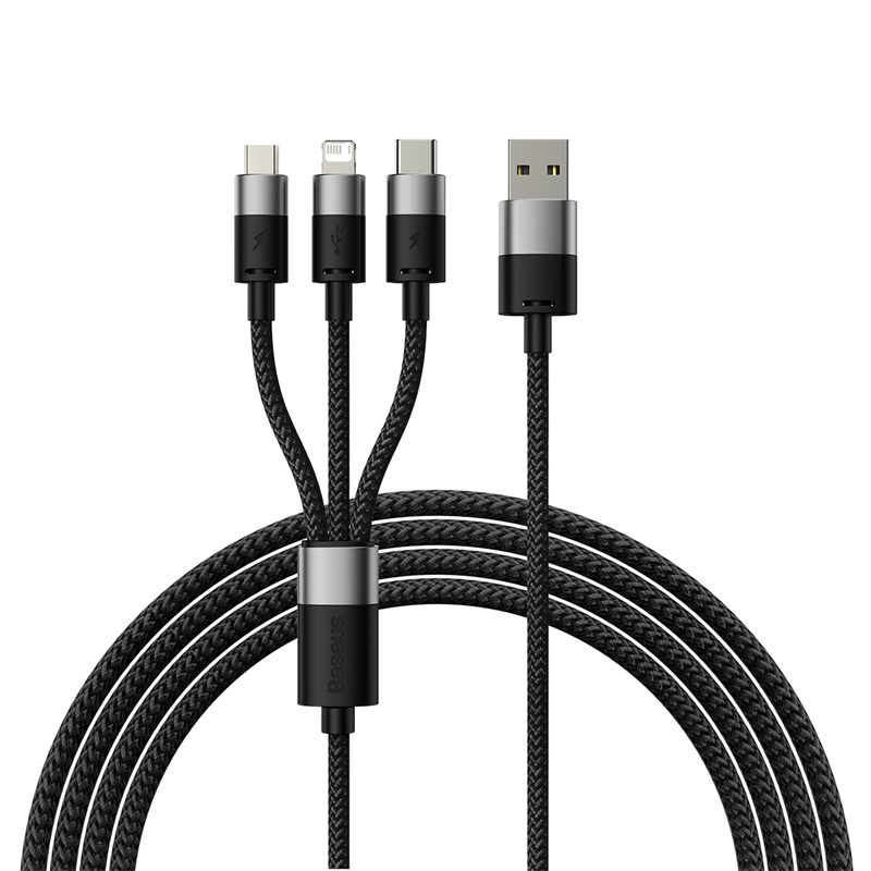 Кабель Baseus 3-в-1 USB C