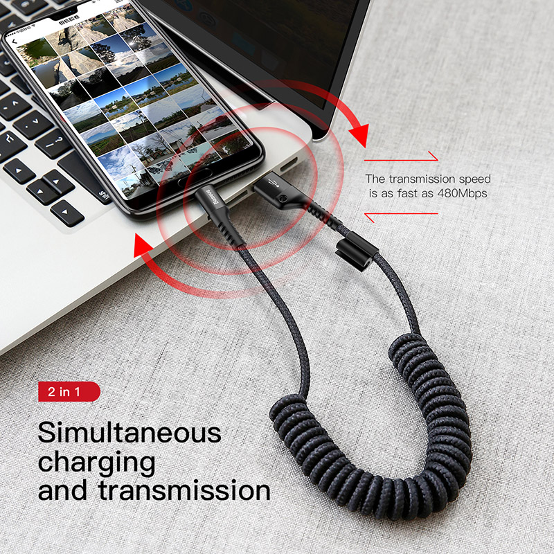 Выдвижной USB-C кабель Baseus