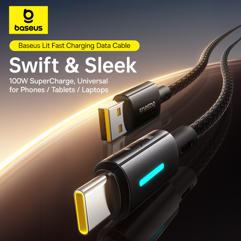 Кабель Baseus 100 Вт USB Type-C для быстрой зарядки Huawei