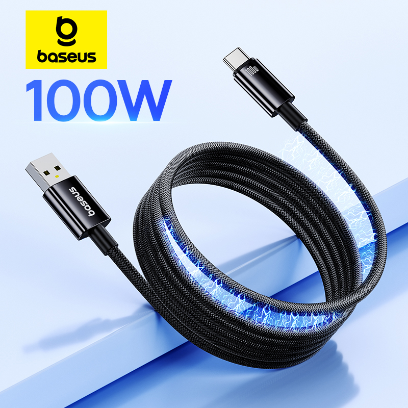 Магнитный USB-C кабель Baseus - быстрая зарядка 100 Вт