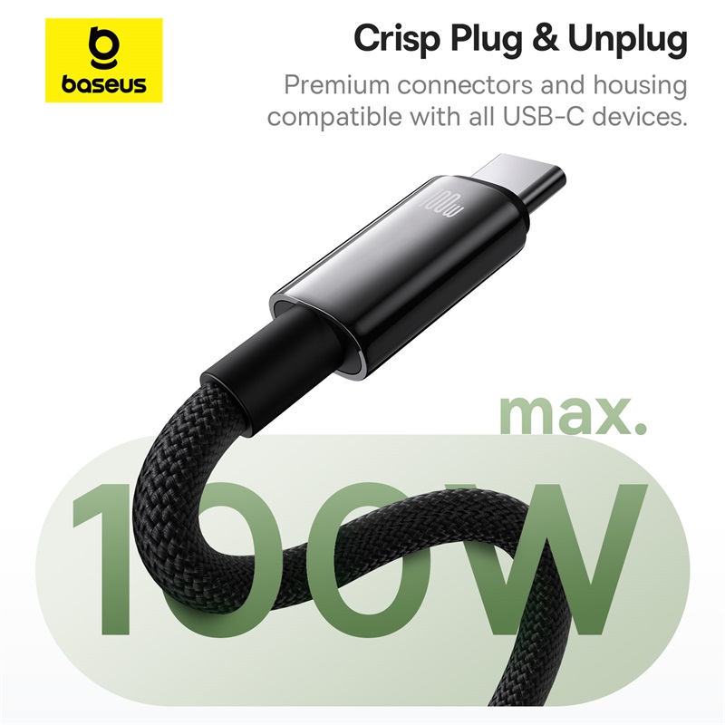 Магнитный USB-C кабель Baseus - быстрая зарядка 100 Вт