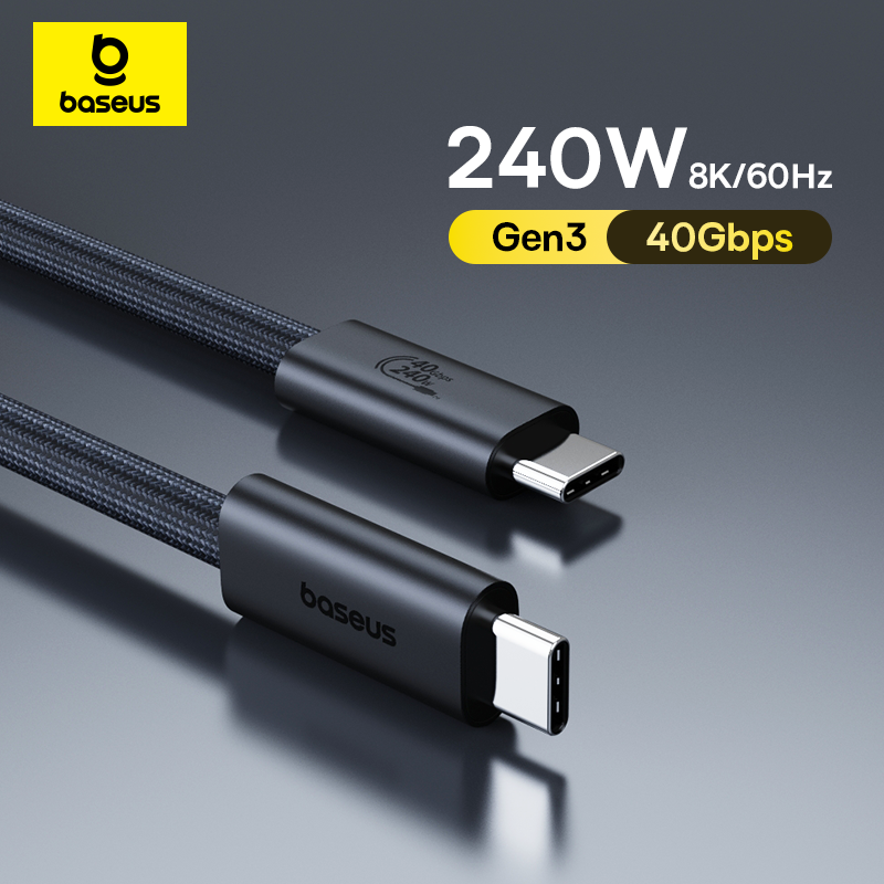 Кабель Baseus 240 Вт USB C для iPhone и MacBook