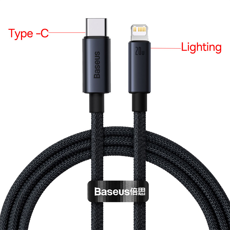 USB-C кабель Baseus для iPhone и других устройств.