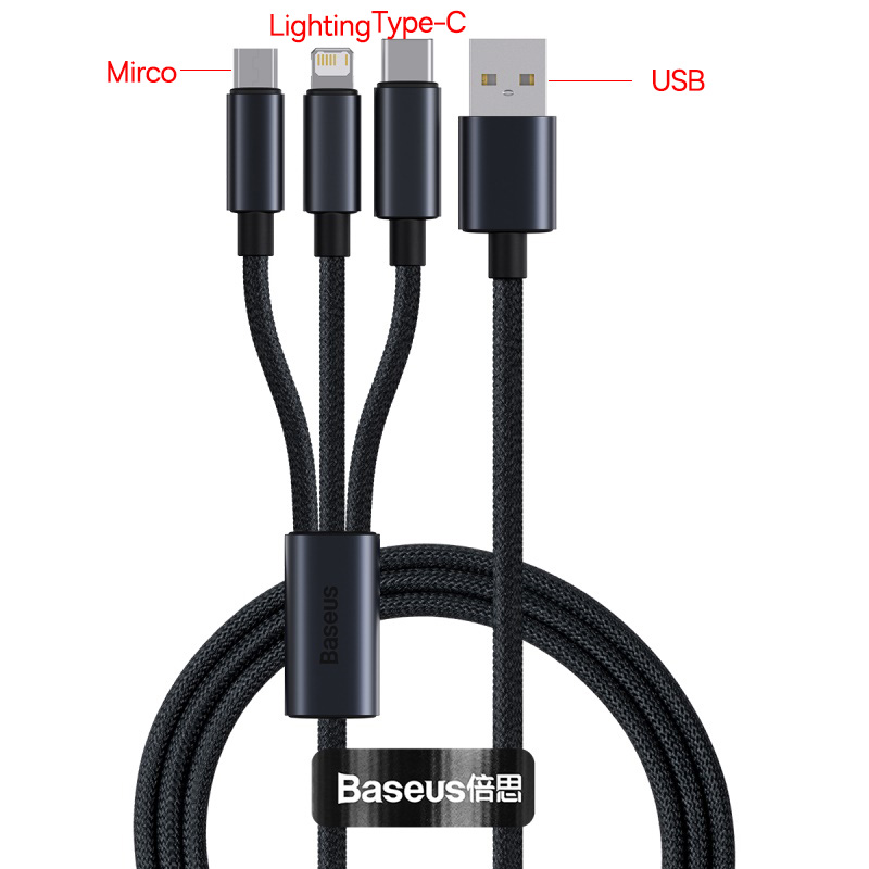 USB-C кабель Baseus для iPhone и других устройств.