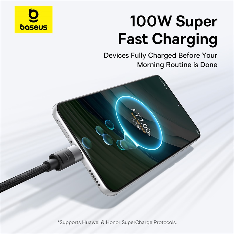 Кабель Baseus 3 в 1 USB C — быстрая зарядка