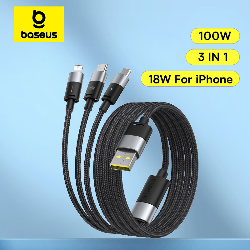 USB-кабель Baseus 18 Вт: быстрая зарядка для iPhone и других устройств.