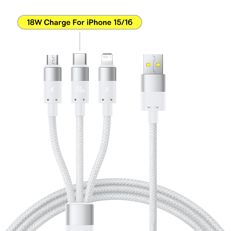USB-кабель Baseus 18 Вт: быстрая зарядка для iPhone и других устройств.