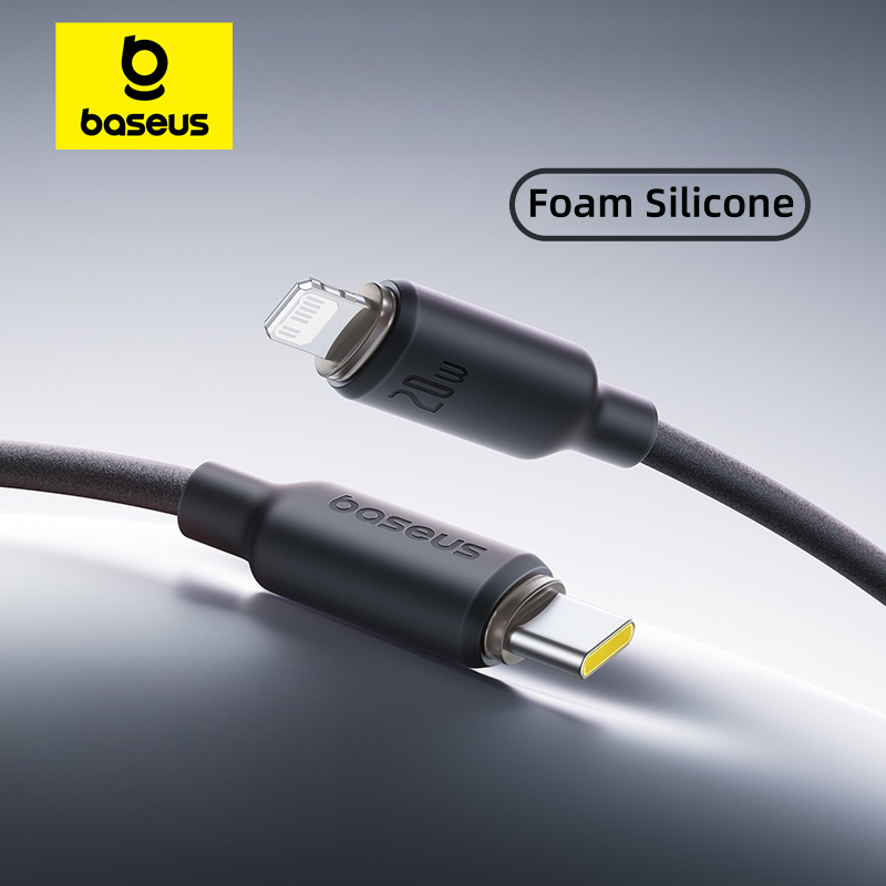 Силиконовый USB-C кабель Baseus из пеноматериала для iPhone
