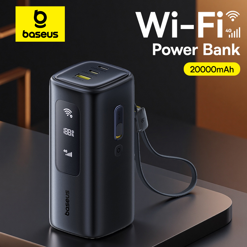 Портативный внешний аккумулятор Baseus GX11 4G Mifi Power Bank - WiFi и зарядное устройство