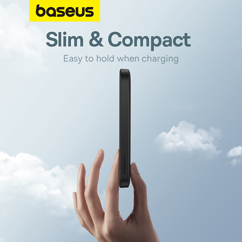 Беспроводной портативный зарядный аккумулятор Baseus Magnetic Mini 5000mAh