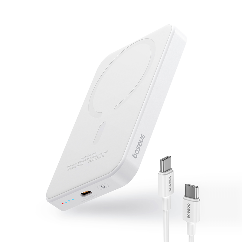 Беспроводной портативный зарядный аккумулятор Baseus Magnetic Mini 5000mAh