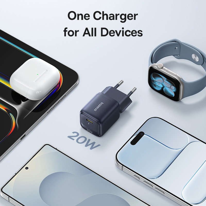 Зарядное устройство для телефона Baseus 20 Вт GaN USB C