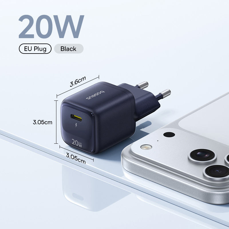Зарядное устройство для телефона Baseus 20 Вт GaN USB C