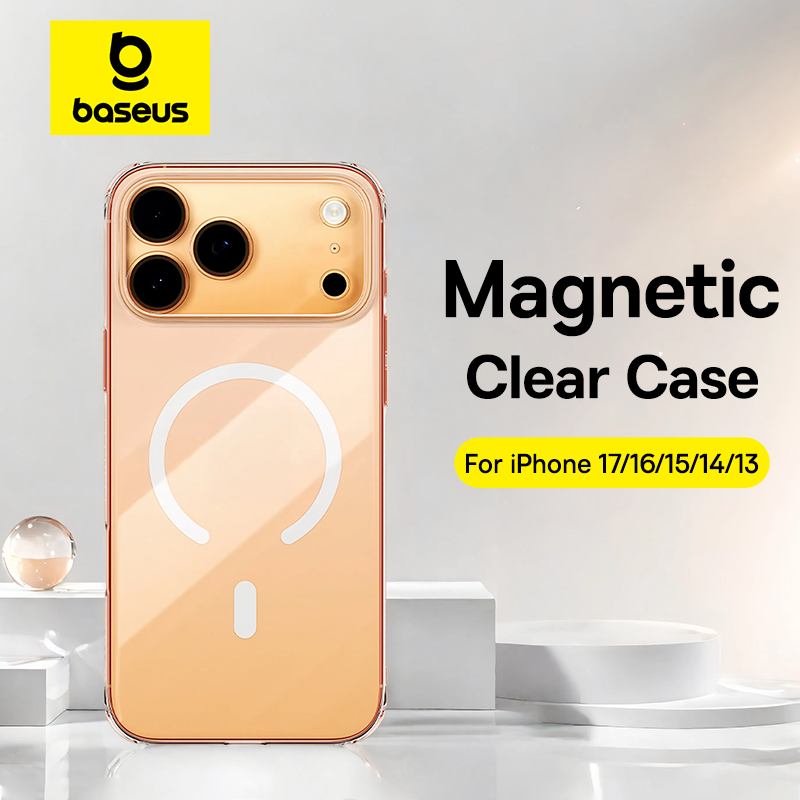 Магнитный прозрачный чехол Baseus для iPhone 17 Pro Max