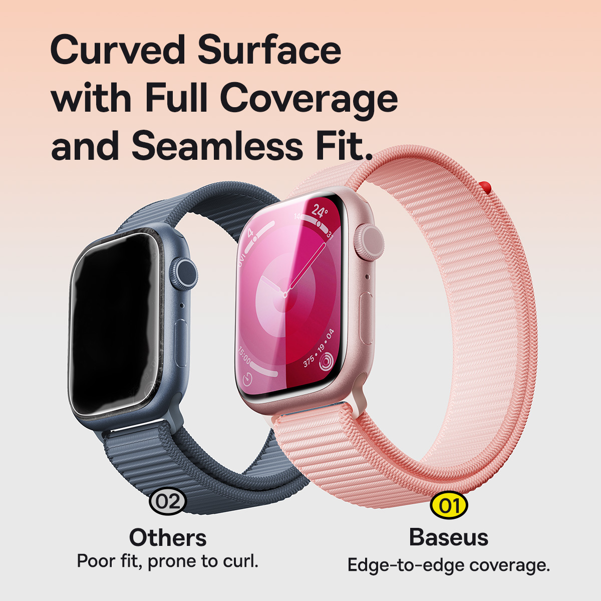Защитная пленка Baseus Hydrogel для Apple Watch