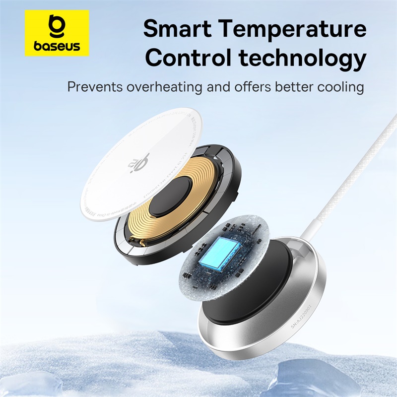 Беспроводное зарядное устройство Baseus Qi2 15W MagSafe