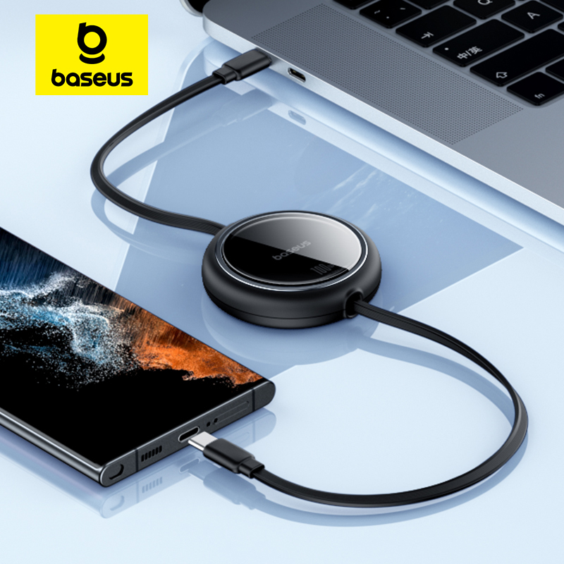 Выдвижной USB-C кабель Baseus - быстрая зарядка
