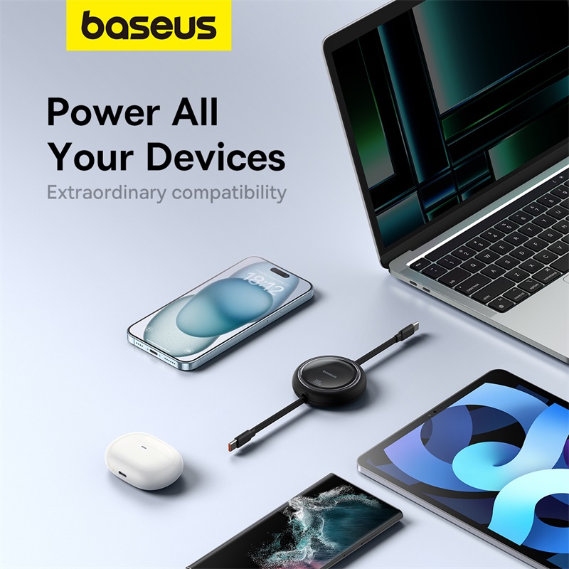 Выдвижной USB-C кабель Baseus - быстрая зарядка