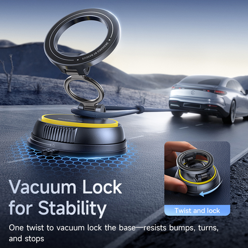 Магнитный автомобильный держатель для телефона Baseus Vacuum
