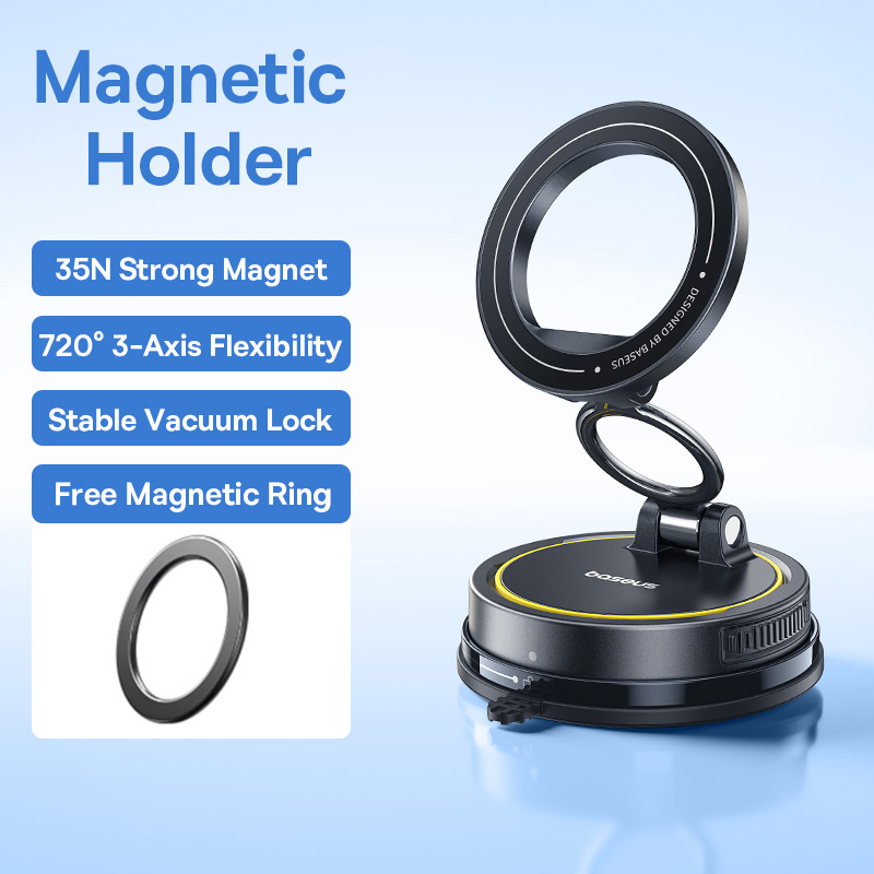Магнитный автомобильный держатель для телефона Baseus Vacuum