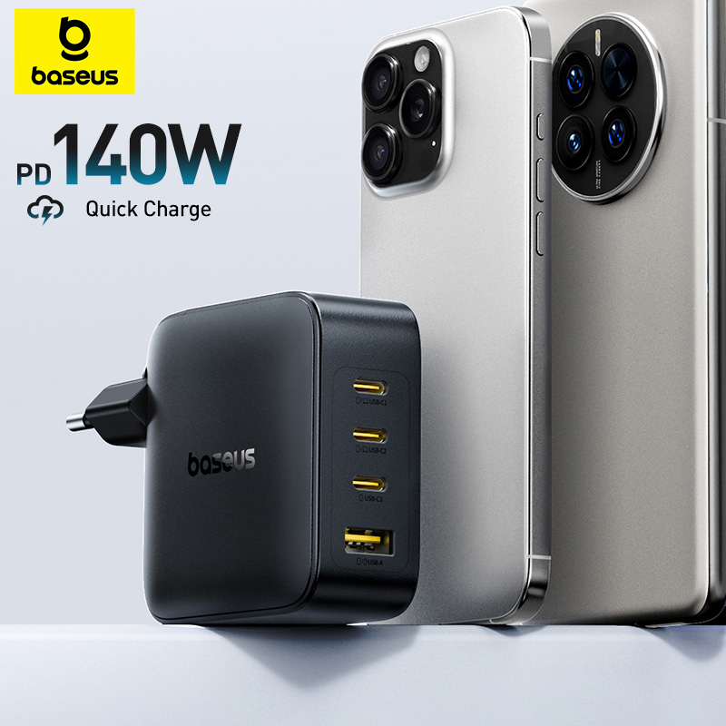 Быстрое зарядное устройство Baseus 140 Вт - PD, USB C