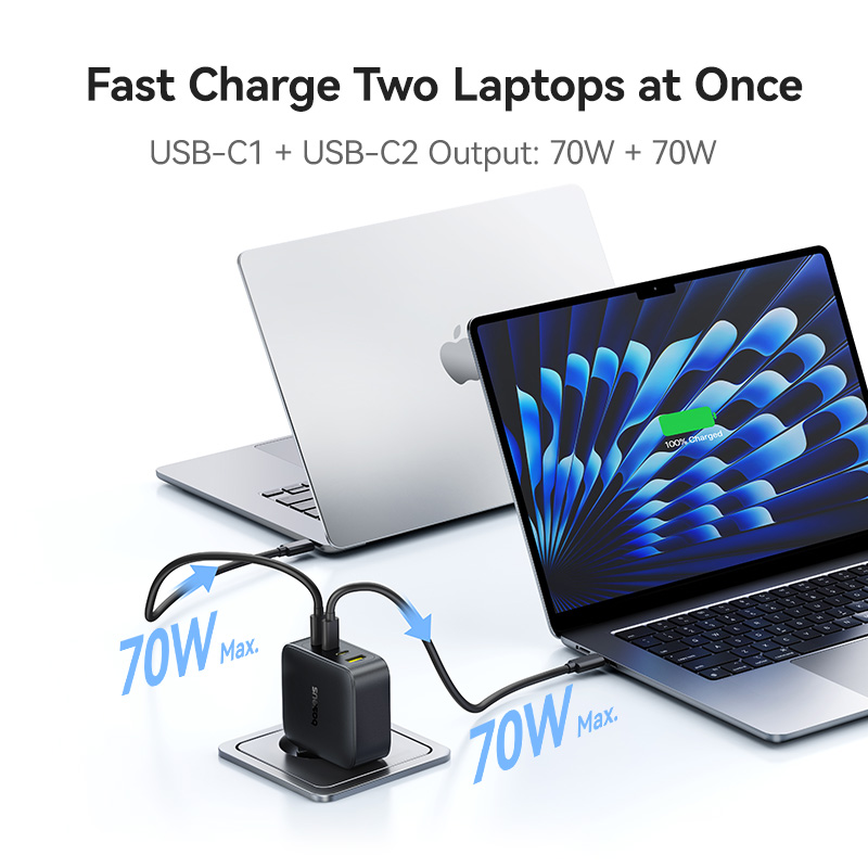 Быстрое зарядное устройство Baseus 140 Вт - PD, USB C