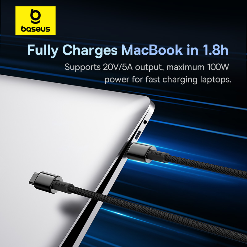 Кабель Baseus 100W USB C — USB C
