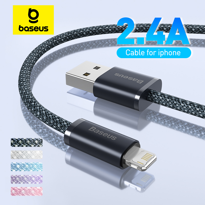 USB-кабель Baseus для быстрой зарядки iPhone и передачи данных.