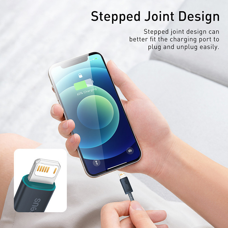 USB-кабель Baseus для быстрой зарядки iPhone и передачи данных.