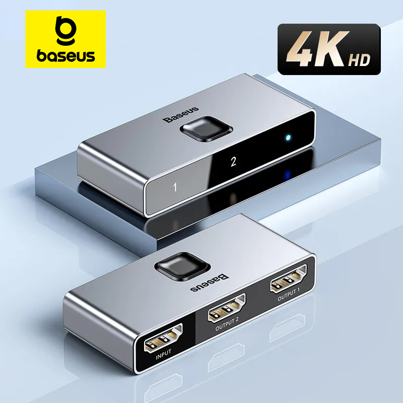 HDMI-коммутатор Baseus: адаптер 4K 60 Гц 1x2/2x1