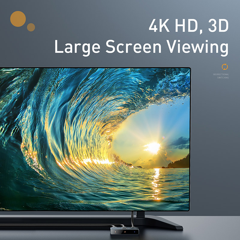 HDMI-коммутатор Baseus: адаптер 4K 60 Гц 1x2/2x1